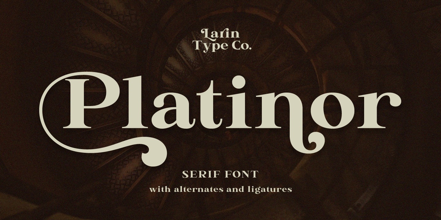 Пример шрифта Platinor